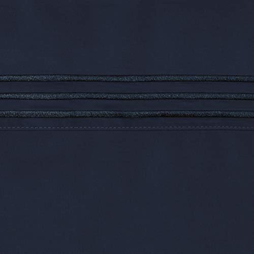 Комплект чаршаф Basics С бродерия Хотелски шев, лесно Стираемый, 120 ГОРИВО - Пълна, по-тъмно синьо