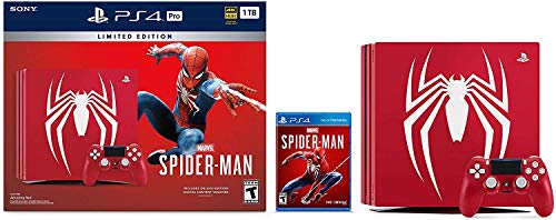 Конзолата Playstation 4 Pro с един карам с капацитет 1 TB, издаден в ограничен тираж - Комплект Marvels Spider-Man Допълнени бързо