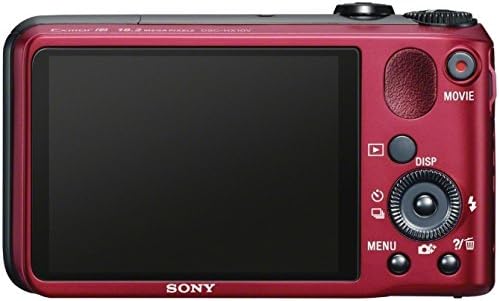 Цифров фотоапарат Sony Cyber-shot DSC-HX10V 18,2 Мегапиксела Exmor R CMOS с 16-кратно оптично увеличение, 3,0 инчов LCD дисплей (червен)