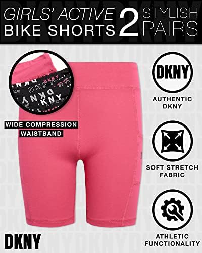 Спортни къси панталони за момичета DKNY – 2 комплекта велошортов да се изяви – Спортни къси панталони за танци и игри под роклята