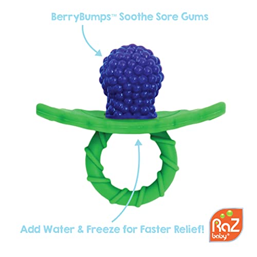 Мека силиконова играчка-прорезыватель RaZbaby за бебета и за бебета от 3 м +, Текстурирани dummy за улесняване на никнене на