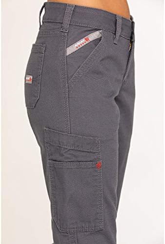 Дамски панталони Ariat FR Stretch DuraLight Платно С Складывающимися Прави Штанинами Га-Сив цвят 33