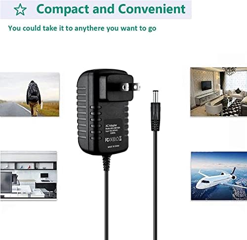 Ac/dc Гай-Tech, Съвместим с кабел за захранване на безжични видеокамери Cisco Linksys WVC2300-G