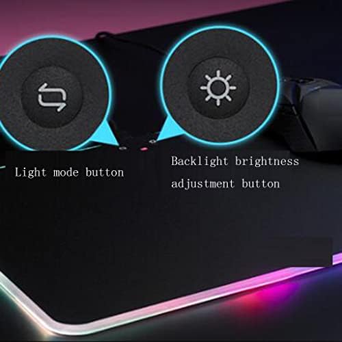 Твърда подложка за мишка TKHP Gaming, подсветка, преносима Акумулаторна Безжична клавиатура с нескользящим основание, четырехпозиционный