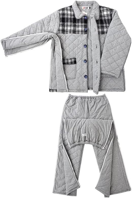 Зимна дреха за пациента, Дебели палта с Памучен хастар, Яке, Панталони за медицински Сестри за рехабилитация след фрактури, домашни