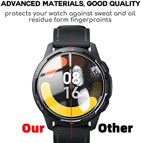 Екран от закалено стъкло Octelect за смарт часа lige smart watch защитно фолио за екрана, по 4 бр. в една опаковка