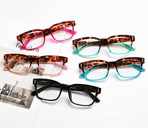 Reducblu Спестете 10% на 5 опаковки женски очила за четене и 5 опаковки ридеров за жени +3,50