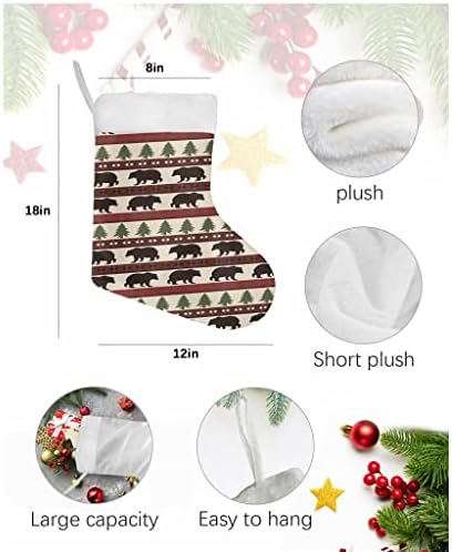 WXBDD Коледно Дърво, Коледни Чорапи, Коледни Украси за дома Коледно Дърво Висящи декориране на Подаръчни пакети (Цвят: 1бр, Размер:
