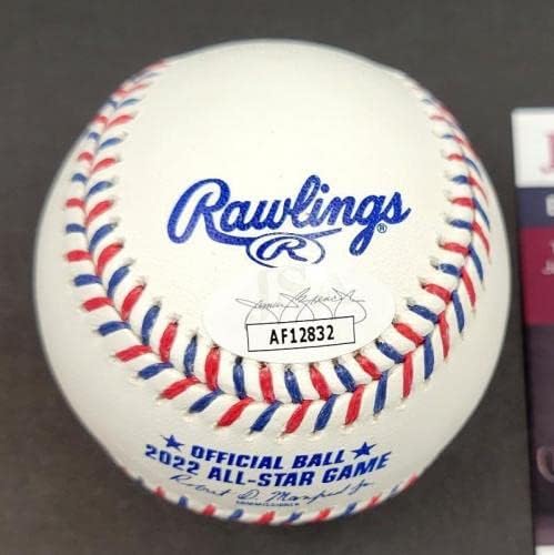 Джей Ди Мартинес подписа автограф Ред Сокс в мача на звездите бейзбол 2022 г. (B) ~ JSA COA - Бейзболни топки с автографи