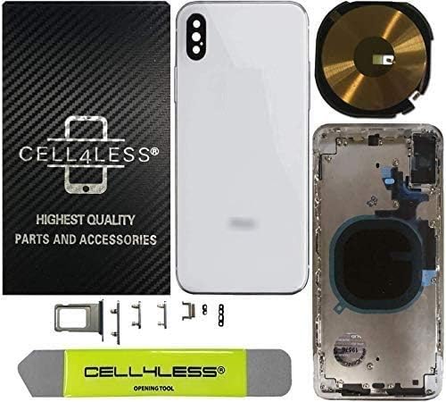 Подмяна на средна рама и задно стъкло Cell4Less за модели на iPhone Xs MAX ~ Безжично зарядно устройство ще захранване на панела