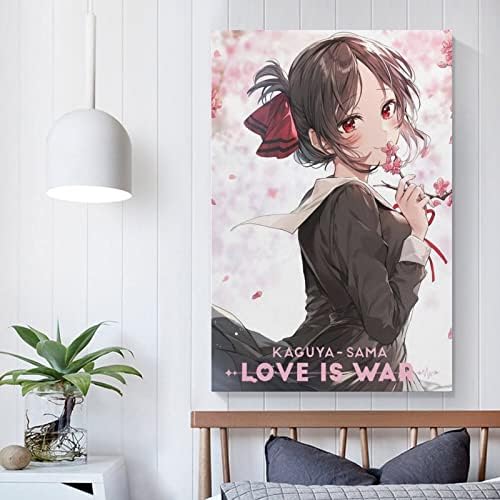 БАБАЛ Кагуя е Самата Любов-това е война Аниме Плакат на 90-те Години Платно на Стената на Изкуството Естетичен Декор Плакати 12x18 инча
