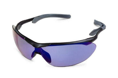 Защитни Очила Портал Safety 35BK9M с Полет на Лигавицата На очите, Сини Огледални Лещи, Черна Дограма