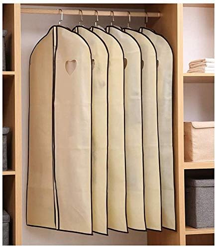 QYQS За съхранение на рокли 49 × 24 / 6 опаковки, чанти и калъфи за дрехи, дишаща калъф, предпазва дрехите от прах, Чанти и калъфи за