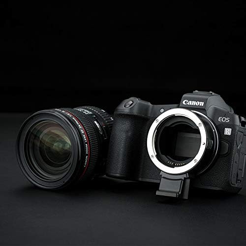Адаптер за закрепване на обектива JJC EF-EOS R с автоматичен фокус за Canon EF EF-S Mount Обектив за камерата, с радиочестотни