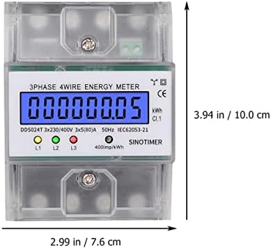 1 бр. Честотен LCD измерване на коефициента P Волтметър Ток Мултицет Енергия Дисплей-Амперметър Напрежение V Rail Цифров Професионален Волта