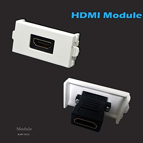 Стенни панела с Симплексными модули HDMI + HDMI + SC, Трапецеидальными конектори за монитор, жак за стенен монтаж, Капачка на предния панел