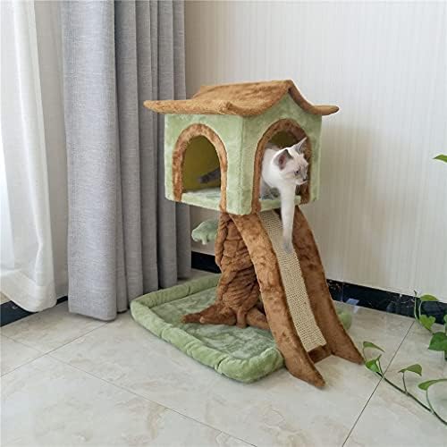 FEGOCLT Пет Големи Дървени Котешки Легла За Котки, Рамка За Катерене на Дървесните Котки, Стоки За Домашни Любимци В Къща На Дърво