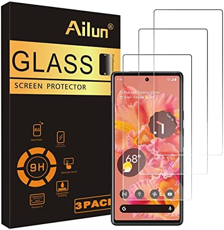Защитно фолио Ailun за екрана Google Pixel 6 [6,4 инча] [3 опаковки] От закалено стъкло с дебелина 0,33 мм, ултра прозрачна, защищающая