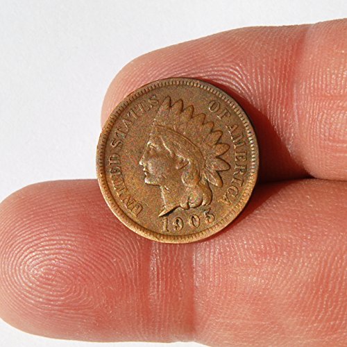 1905 Съединените американски Щати 1 Цент Сто главата индианците 3 Избор на монети за Много Фини детайли