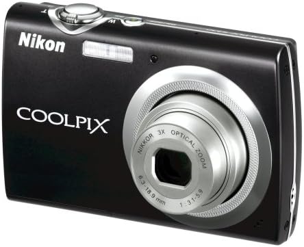 10-Мегапикселов дигитален фотоапарат Nikon Coolpix S230, с 3-кратно оптично увеличение и 3-инчов сензорен дисплей (черен jet black)