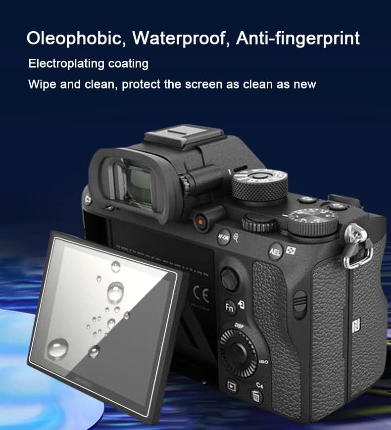 Защитно фолио FANZR, съвместима с визьор Leica Q2 + LCD-екран, от закалено стъкло със защита от надраскване твърдост 0,3