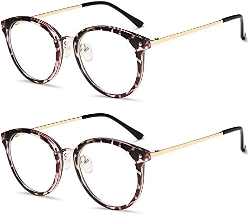 Дамски очила за четене VVDQELLA, 2 опаковки, дамски слънчеви очила с синя светлина в голяма рамка, блокиране на 99% от синя светлина