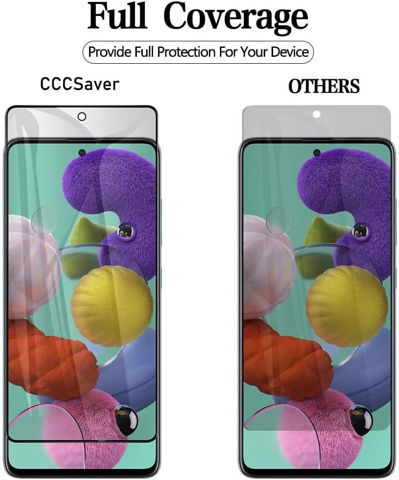 NC [2] Защитно фолио за дисплея на Samsung Galaxy A33 /A42 /A32 /A12/ A13, 5G/A02S/A03S от закалено стъкло, напълно покрит с антирефлексно