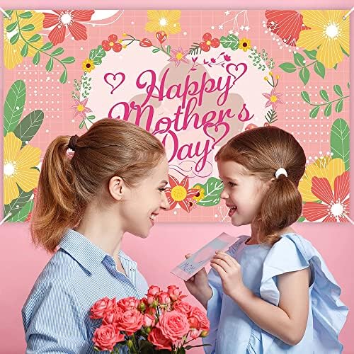 На фона на Ден на Майката, Честит Ден на Майката, Цветя Фон със Сърце на Любов, Благодарение на Мама, Цветя, Фотофоны за