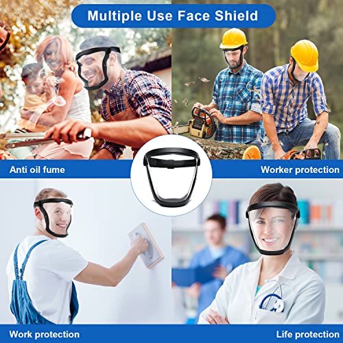 Пластмасова защитна маска за лице (2 опаковки), е напълно Безопасен, както за мъже така и за възрастни, Множество, без замъгляване,
