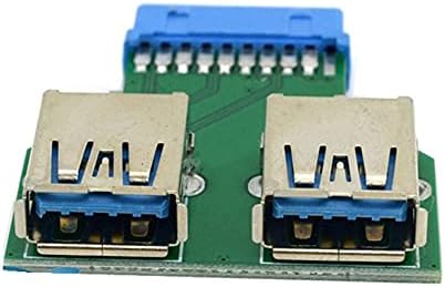 19Pin USB 3.0 Конектор за свързване на до 2 Пристанища Женски Адаптер Преобразувател на Печатна платка на КОМПЮТЪР дънна