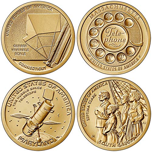 2020 D American Innovation серия от 4 монети, деноминирани 1 долар Монета Денверского на ментата Без лечение