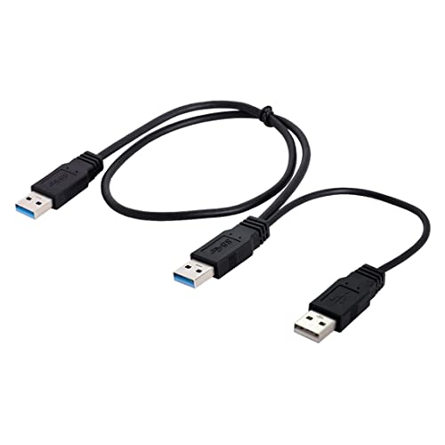 Кабел USB 3.0 chenyang CY, Удлинительный кабел за пренос на данни USB 3.0 Тип A от мъжете към мъж с кабел за захранване на външен