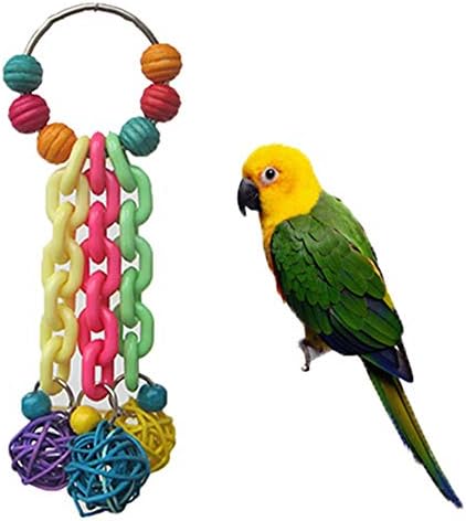 Phoenixb2c мода цветни Пет птица играчка ратан топката птица папагал вълнисто папагал дъвче катерене верига играчка, клетка за