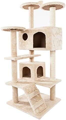 U52 Домашна Котка Да Се Катерят По Дървото За Твърди Сизалевой Въже Плюшен Бежовата Кула