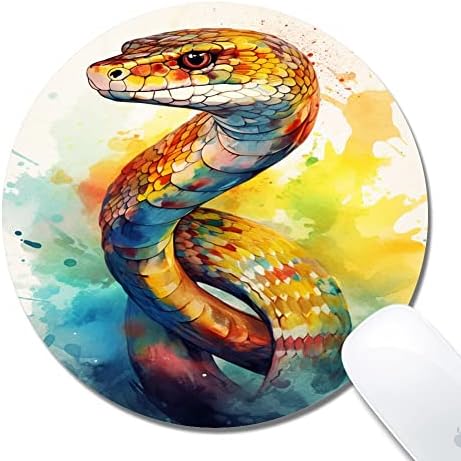 Игри Кръгла подложка за мишка SHENCANG BLUE с дизайнерски повърхността на Змия Кобра Art-44 за подобряване на точността и скоростта на работа