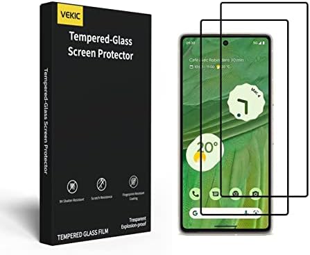 Защитно фолио от закалено стъкло VEKIC, съвместима с Pixel Google 7 5G 6.3 инча, HD Clear, 2 опаковки