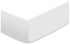 Чаршаф-кошница SheetWorld хипита - Обикновен Трико в Бяло Джърси - Обикновена цвят
