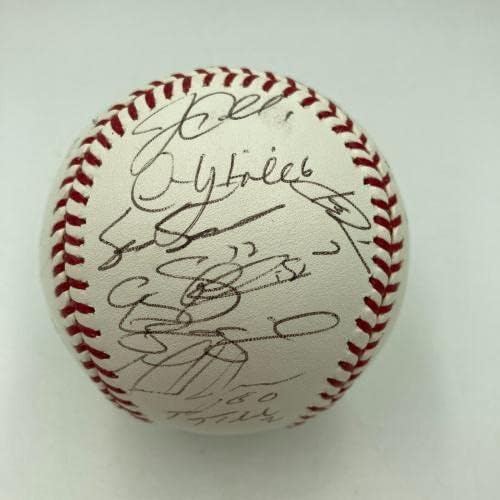 Редки бейзболни топки 2007 г., подписани от екипа на Колорадо в Скалистите Планини NL Champs Team World Series Baseball JSA