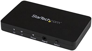 StarTech.com 2-портов HDMI комутатор - Алуминиев корпус и поддръжка на MHL - 2x1 HDMI комутатор с поддръжка на 4K при честота 30 Hz – Включете
