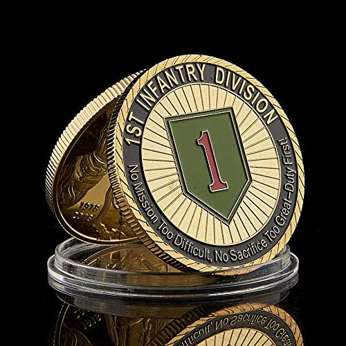 1775 САЩ Повикване на Военна Армия на 1-ва пехотна дивизия голямо Мито Войник Чест Колекция от Златни монети на Стойност