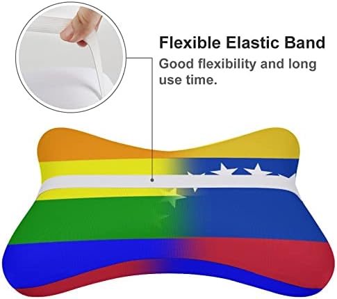ЛГБТ Гордостта Знаме на Венецуела Автомобилната въздушна Възглавница За Шията от 2 Възглавници под Формата На Костите Авто облегалката