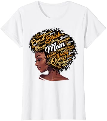 Тениска Happy Mother ' s Day Black Mom Queen Afro Африканска Жена