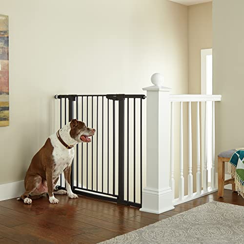 Cumbor 36 ultra-висока детска вратичка за кучета и деца с широката двупосочна врата с Ширина 29,7 - 46 инча и функция за