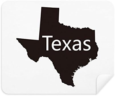 Тексас Америка Схема на Картата на САЩ Плат За Почистване на Екрана за Пречистване на 2 елемента Замшевой Тъкан