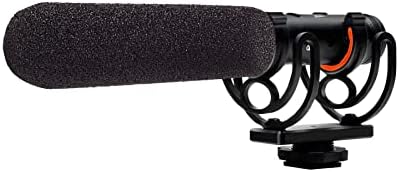 Digital Enhanced Суперкардиоидный микрофон с ЦПУ (стерео/Shotgun) за Nikon COOLPIX P1000 с ръчен вятър Dead Cat