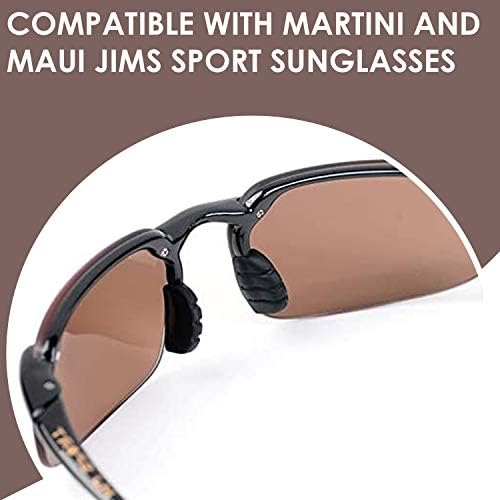 2 Чифта носа накладки за спортни слънчеви очила на Martini и Maui Джим - Съвместими Преносими носа облицовка за очила - Лесни за инсталиране