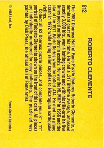 1987 Донрусс Роберто Клементе с Бейзболна картичка 612
