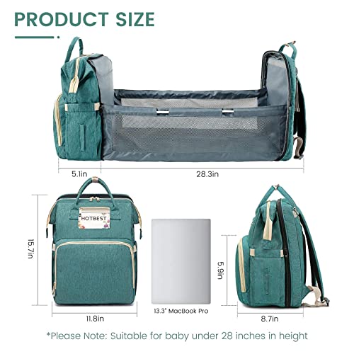 Модерен Раница-чанта за памперси, Голяма Детска чанта, Чанта за свободни с Подплата за Свободни, Мултифункционален Водоустойчив Детска