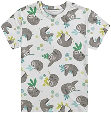 POLERO/ Детска тениска с Динозавром за момчета и Момичета, Тениски с Динозавром, Върхове с кръгло деколте