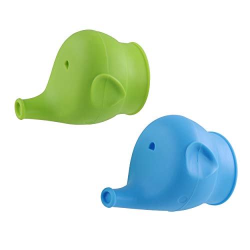 Силиконови капачки за чаши Acorn Baby, подходящ за всяка чаша, 2pk - Синя и зелена Множество Еластична, капак за чаши, защищающая от